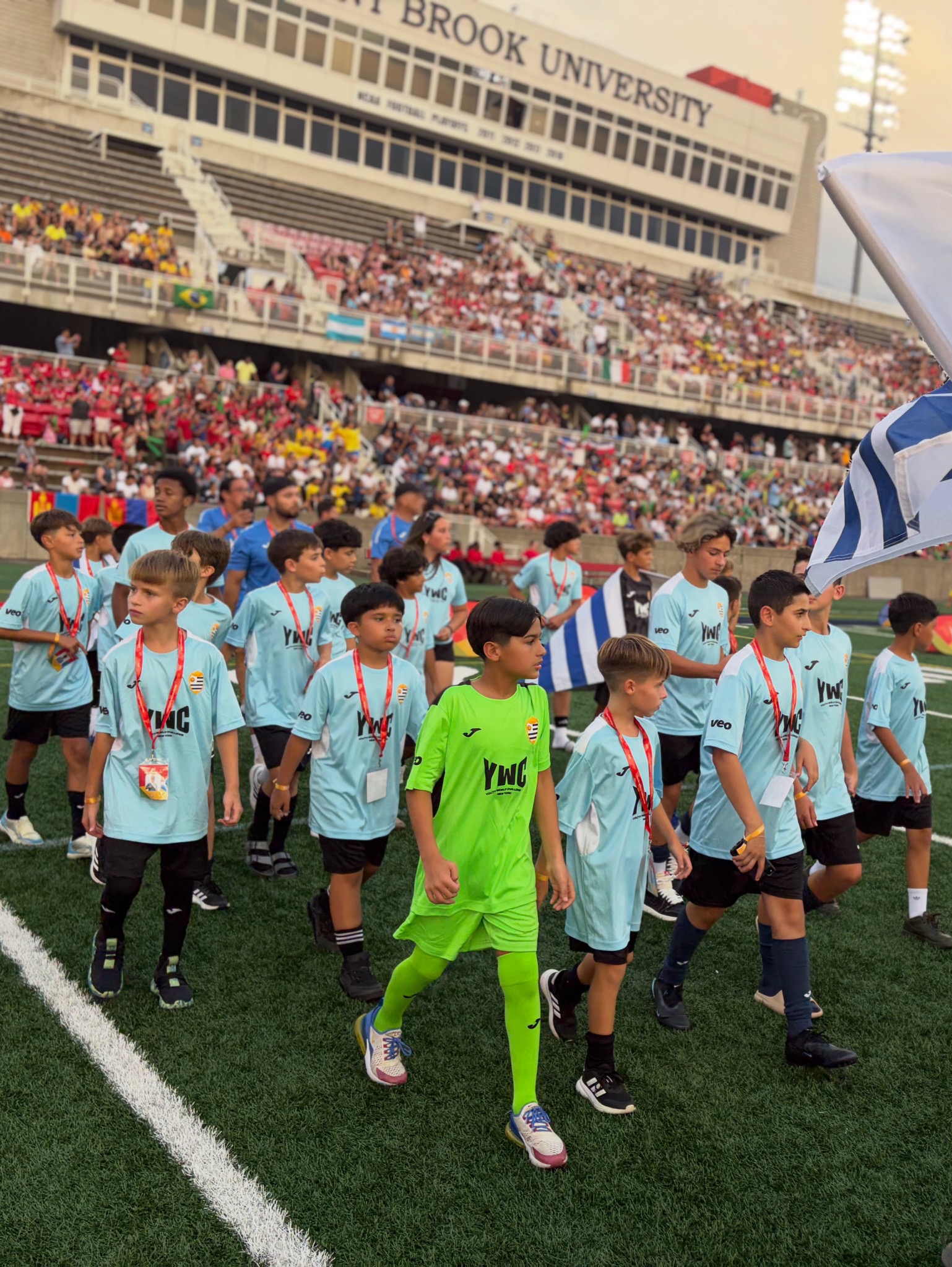 Uruguayan Soccer Club youth players at competition